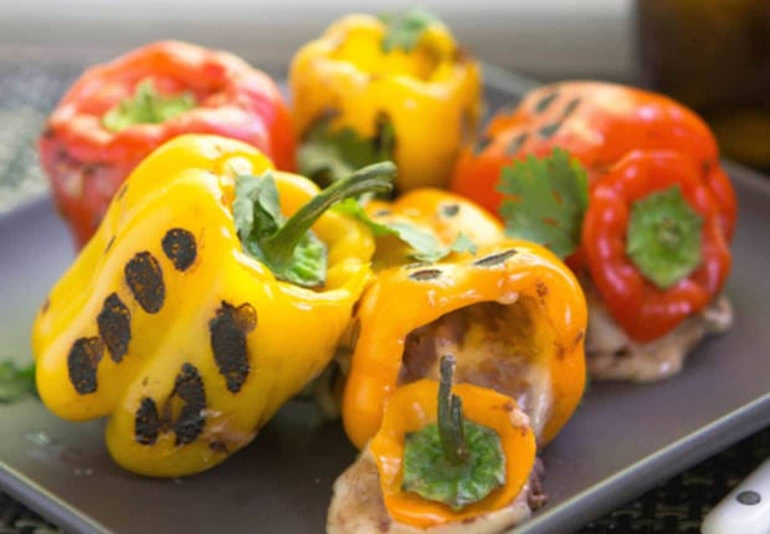 Stuffed Grilled Sweet Peppers